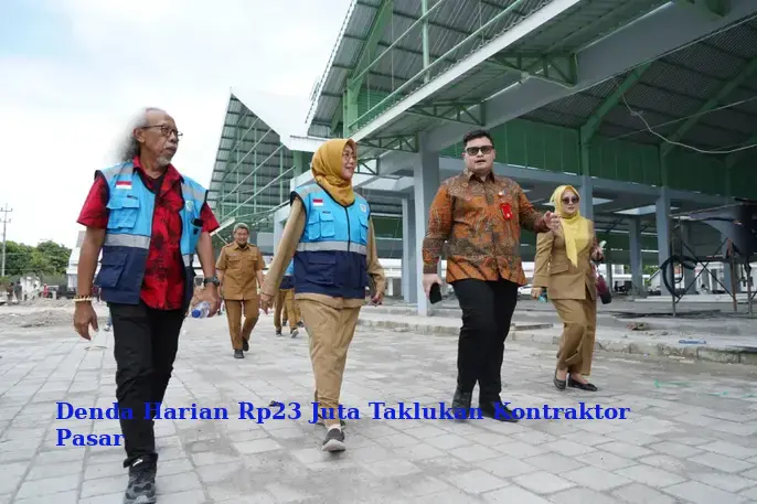 Denda Harian Rp23 Juta Taklukan Kontraktor Pasar